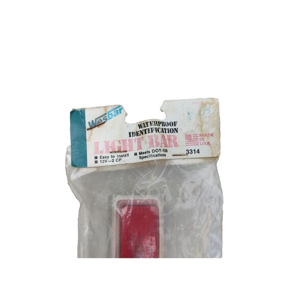 Wesbar 203314 Red Waterproof Id Light Bar - Stainless Steel - Picture 2 of 10